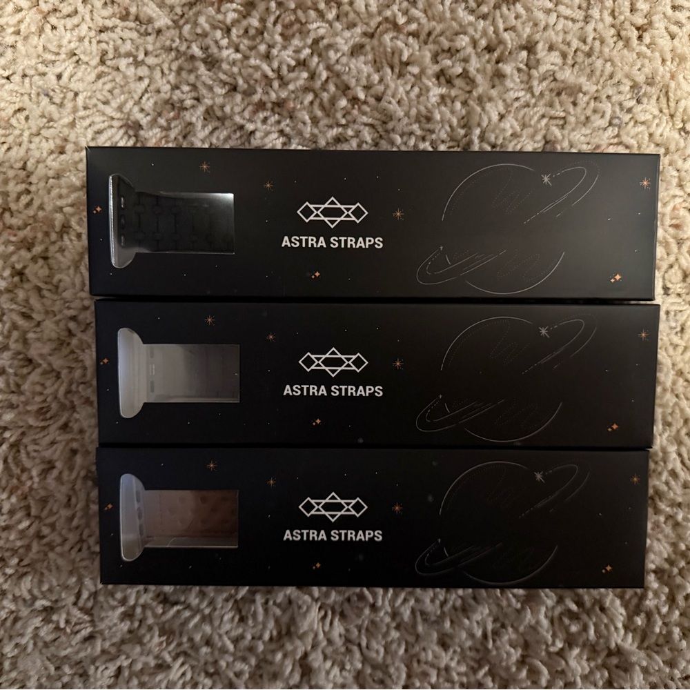 Astra Straps Black, Gray and Brown Watch Bands Trio